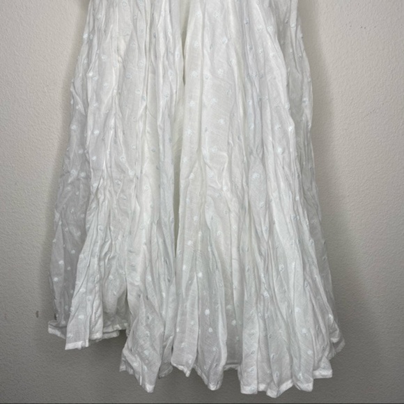 Place Nationale La Vernette Strappy White Bridal Sun Mini Dress NWT - Picture 9 of 16